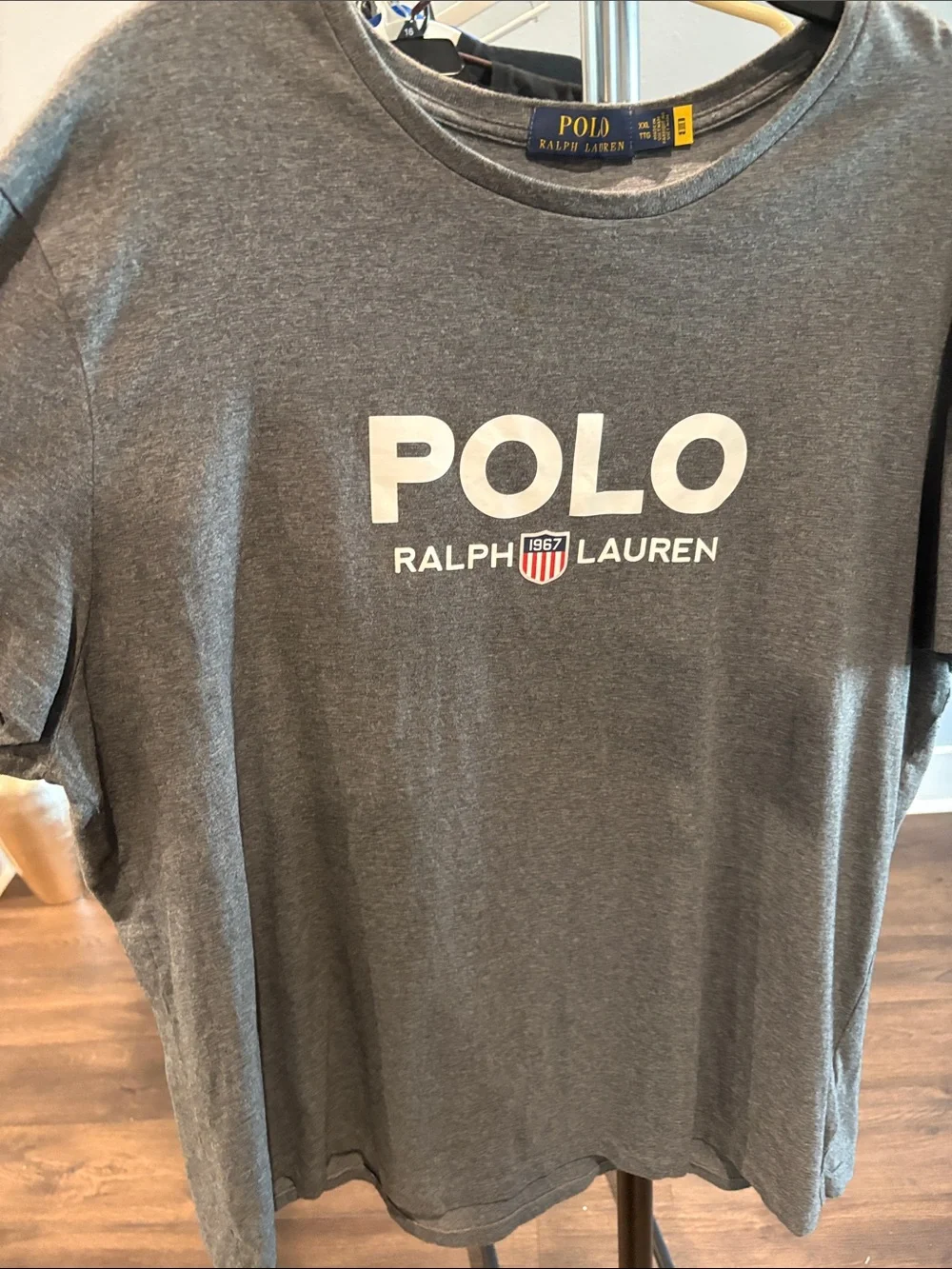 Polo by Ralph Lauren Gray Logo Short Sleeve Tee